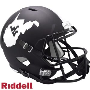 West Virginia Mountaineers Helmet Riddell Replica Full Size Speed Style Coal Rush