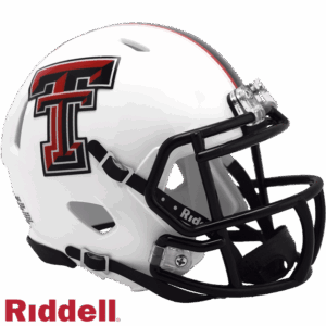 Texas Tech Red Raiders Helmet Riddell Replica Full Size Speed Style White