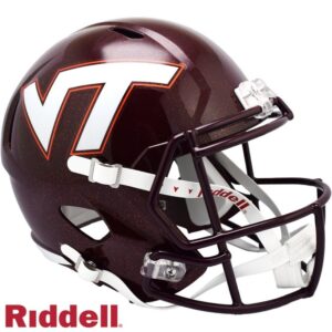 Virginia Tech Hokies Helmet Riddell Replica Full Size Speed Style Maroon