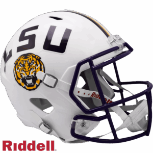 LSU Tigers Helmet Riddell Replica Full Size Speed Style White