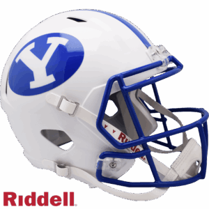 BYU Cougars Helmet Riddell Replica Full Size Speed Style White