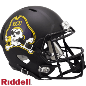 East Carolina Pirates Helmet Riddell Replica Full Size Speed Style Matte Black