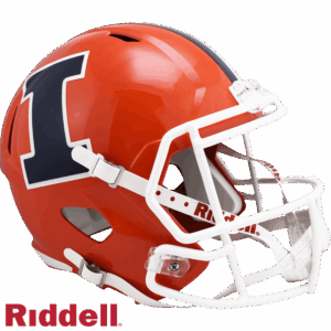 Illinois Fighting Illini Helmet Riddell Replica Full Size Speed Style