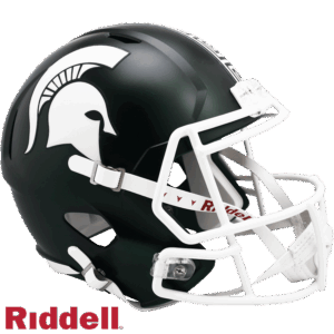 Michigan State Spartans Helmet Riddell Replica Full Size Speed Style Satin