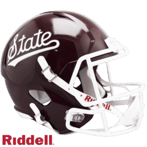 Mississippi State Bulldogs Helmet Riddell Replica Full Size Speed Style Script