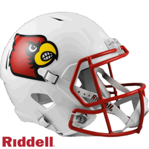 Louisville Cardinals Helmet Riddell Replica Full Size Speed Style White
