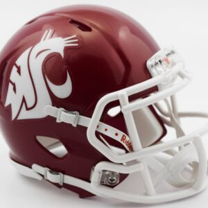 Washington State Cougars Helmet Riddell Replica Mini Speed Style Crimson