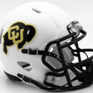 Colorado Buffaloes Helmet - Riddell Replica Mini - Speed Style - Matte White