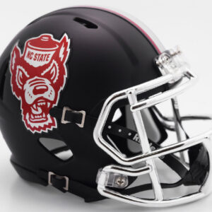 North Carolina State Wolfpack Helmet Riddell Replica Mini Speed Style Black Howl Design
