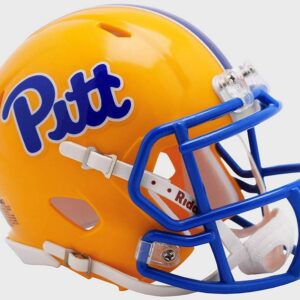 Pittsburgh Panthers Helmet Riddell Replica Mini Speed Style Gold