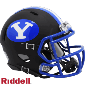 BYU Cougars Helmet Riddell Replica Mini Speed Style Matte Black 2020