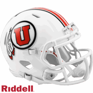 Utah Utes Helmet Riddell Replica Mini Speed Style White