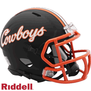 Oklahoma State Cowboys Helmet Riddell Replica Mini Speed Style Cowboys Script