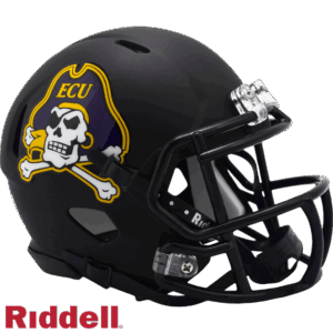 East Carolina Pirates Helmet Riddell Replica Mini Speed Style Matte Black