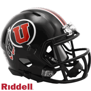 Utah Utes Helmet Riddell Replica Mini Speed Style Black