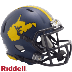 West Virginia Mountaineers Helmet Riddell Replica Mini Speed Style Country Roads 2023