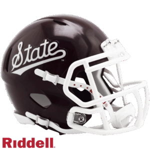 Mississippi State Bulldogs Helmet Riddell Replica Mini Speed Style Script