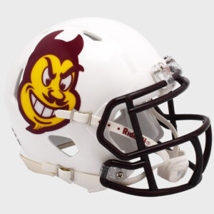 Arizona State Sun Devils Helmet Riddell Replica Mini Speed Style White Sparky