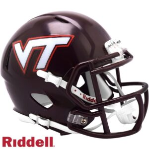 Virginia Tech Hokies Helmet Riddell Replica Mini Speed Style Maroon