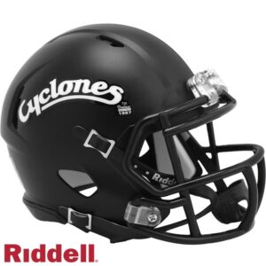 Iowa State Cyclones Helmet Riddell Replica Mini Speed Style Black