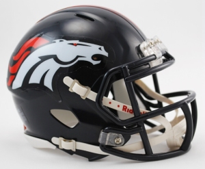 Denver Broncos Helmet Riddell Replica Mini Speed Style 1997-2023 Throwback