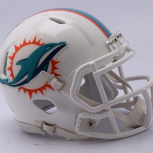 Miami Dolphins Helmet Riddell Replica Mini Speed Style 2018