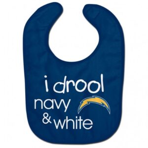 Los Angeles Chargers Baby Bib All Pro Style I Drool Design