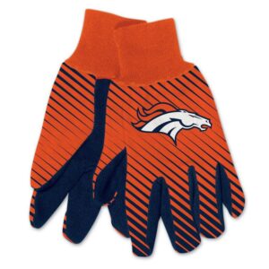 Denver Broncos Gloves Two Tone Style Adult Size