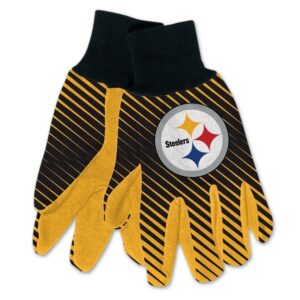 Pittsburgh Steelers Gloves Two Tone Style Adult Size