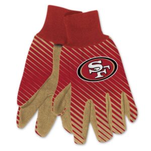 San Francisco 49ers Gloves Two Tone Style Adult Size