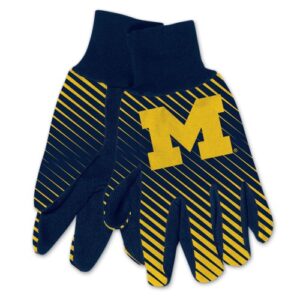 Michigan Wolverines Gloves Two Tone Style Adult Size