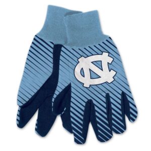 North Carolina Tar Heels Gloves Two Tone Style Adult Size