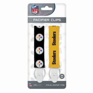 Pittsburgh Steelers Pacifier Clips 2 Pack