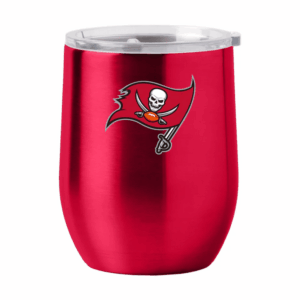 Tampa Bay Buccaneers Travel Tumbler 16oz Stainless Steel Curved