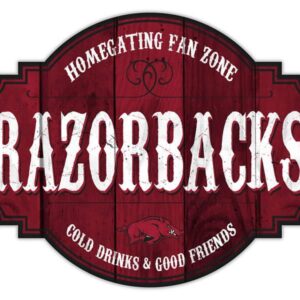 Arkansas Razorbacks Sign Wood 12 Inch Homegating Tavern
