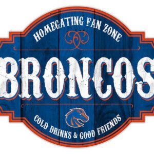 Boise State Broncos Sign Wood 12 Inch Homegating Tavern