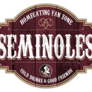 Florida State Seminoles Sign Wood 12 Inch Homegating Tavern