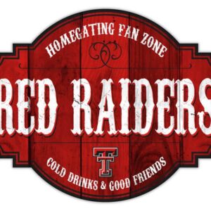 Texas Tech Red Raiders Sign Wood 12 Inch Homegating Tavern