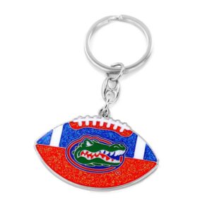 Florida Gators Keychain Football Glitter