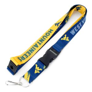 West Virginia Mountaineers Lanyard Crossfade Design
