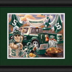 Michigan State Spartans Tailgate Print 15"x18"