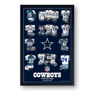 Dallas Cowboys Framed Print 10x13 Uniform Heritage