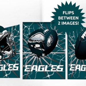 Philadelphia Eagles 3D Art Print 12x16 Lightning Flip