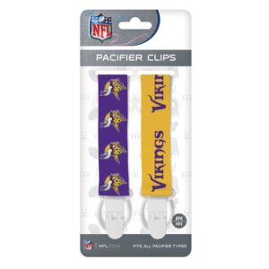Minnesota Vikings Pacifier Clips 2 Pack