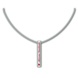 Arizona Cardinals Necklace Silver Bar