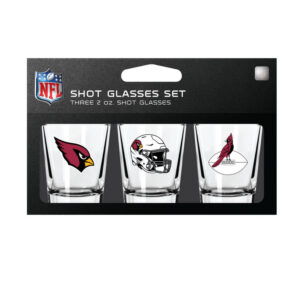 Arizona Cardinals Shot Glass Set 3 Pack
