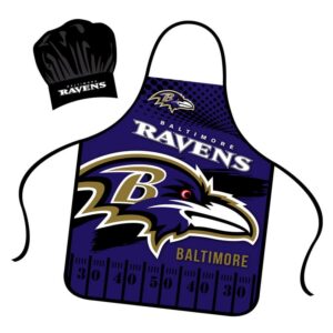 Baltimore Ravens Chef Hat and Apron Set