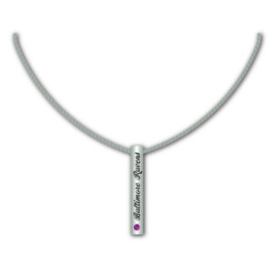 Baltimore Ravens Necklace Silver Bar