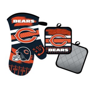 Chicago Bears Oven Mitt and Pot Holder Set