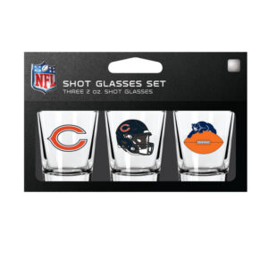 Chicago Bears Shot Glass Set 3 Pack